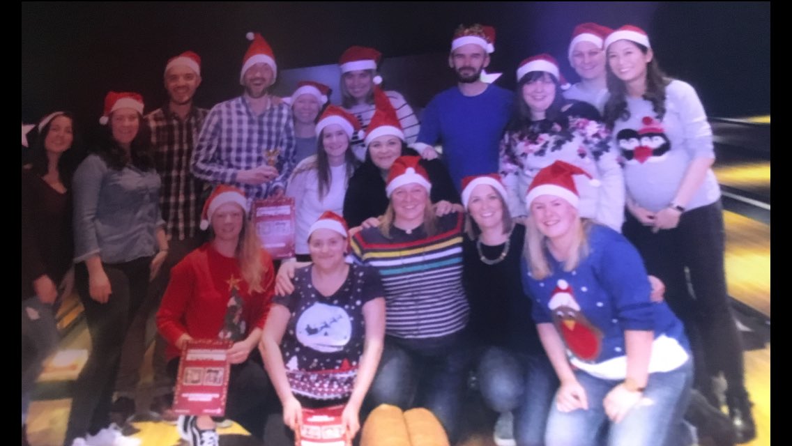Christmas bowling night out with my PAU/CED work family. Love you guys 😍 Being part of such an amazing team makes working together so much more fun!
