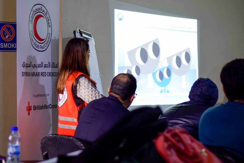 SARC_Aleppo's tweet photo. The first #Sphere workshop at #Aleppo branch of the #SyrianArabRedCrescent https://t.co/q0eywnJgPj