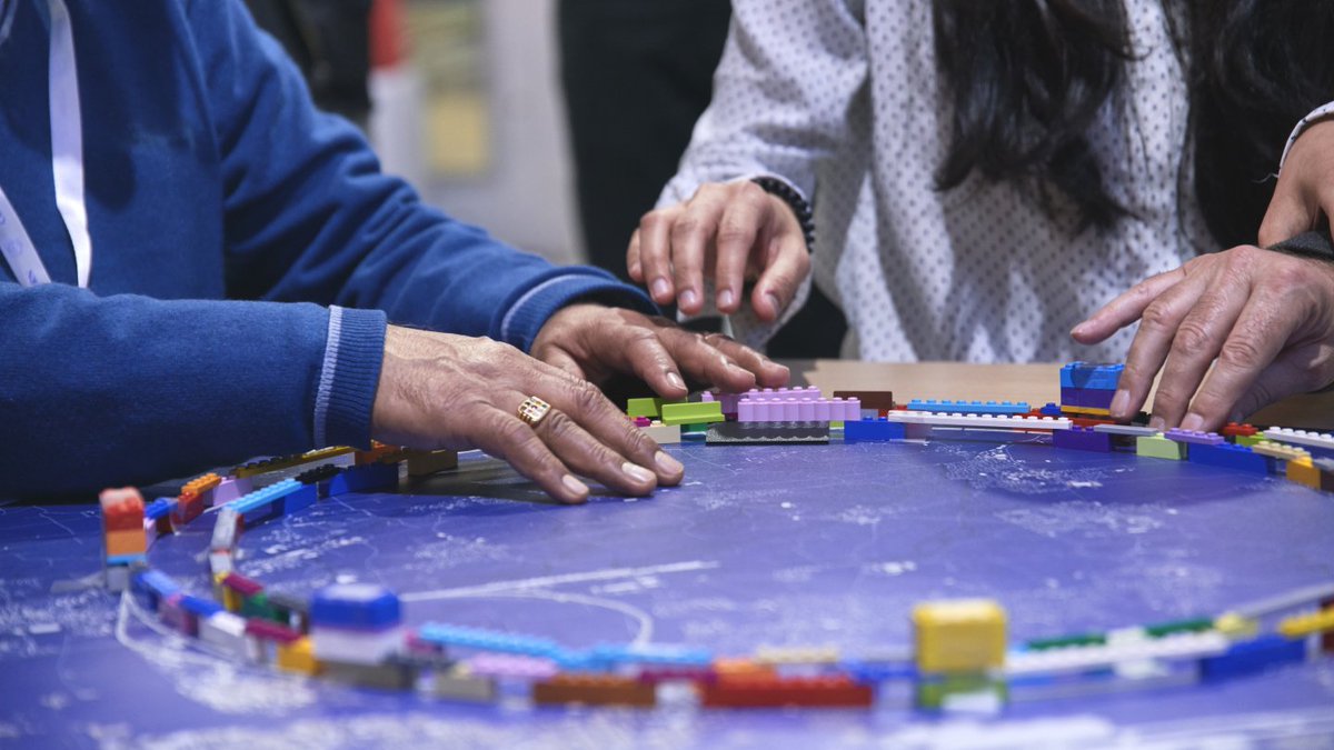 Testing ideas at the workshop (Image: Julien Ordan/Rachel Lavy/CERN)