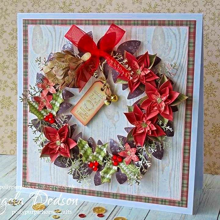 polly_purple's tweet photo. A pretty wreath themed #card I designed last year with fabulous @trimcraft FE Papers and my #CricutExplore #Trimcraft #TrimcraftDT #FirstEditionPaper #Christmas #papercraft #wreath #cardmaking #pollypurplehorse #unique #cardmaker #carddesigner #freelance #papercrafter #memory https://t.co/ccsQkeoyxd