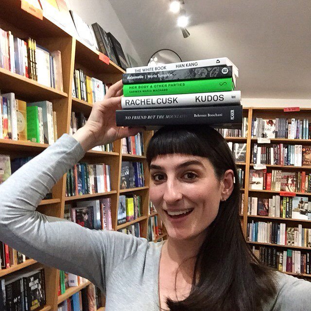 SunBookshop's tweet photo. Can you assemble your top 5 books of the year into a fashionable hat? This evenings Top 5 comes from Zoe, In no particular order: ▪️Her Body and Other Parties by #CarmenMariaMachado ▪️Axiomatic by #MariaTumarkin ▪️The White Book by #HanKang ▪️Kudos by #R… https://t.co/fzgO8bUoOX https://t.co/zHZekEVsoz