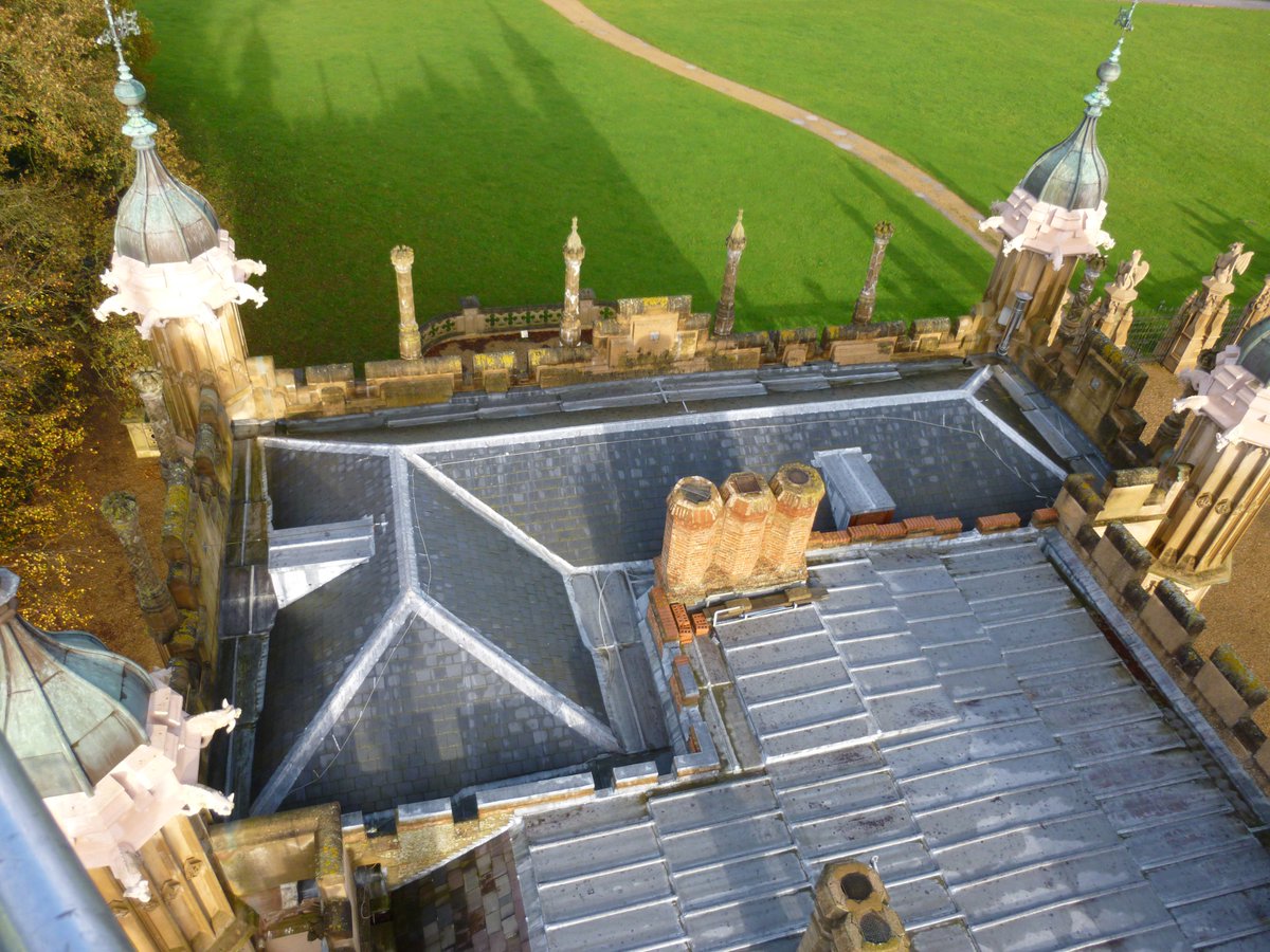 cranbornestone's tweet photo. High above Knebworth House in a cherry picker....I love my job! https://t.co/cKWQ5plS01