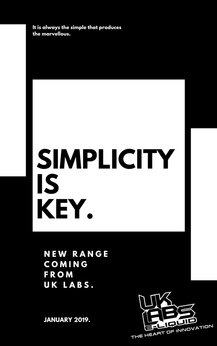 uklabseliquid's tweet photo. NEW RANGE... LOADING.

JANUARY 2019.

SHOP UK LABS:
https://t.co/FNPP2IwFGz https://t.co/JhdNkfQvvq