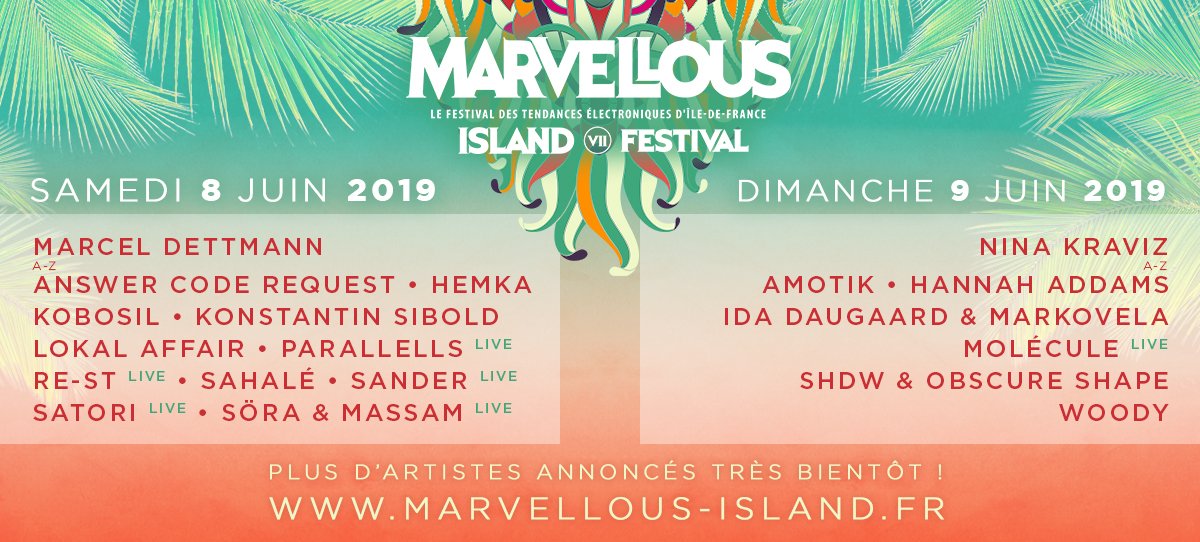 Sans plus attendre, on vous dévoile la répartition des premiers noms sur les deux jours du festival, et retrouvez les billets JOUR sur marvellous-island.fr/billetterie, avec les premiers tarifs (très préférentiel!)