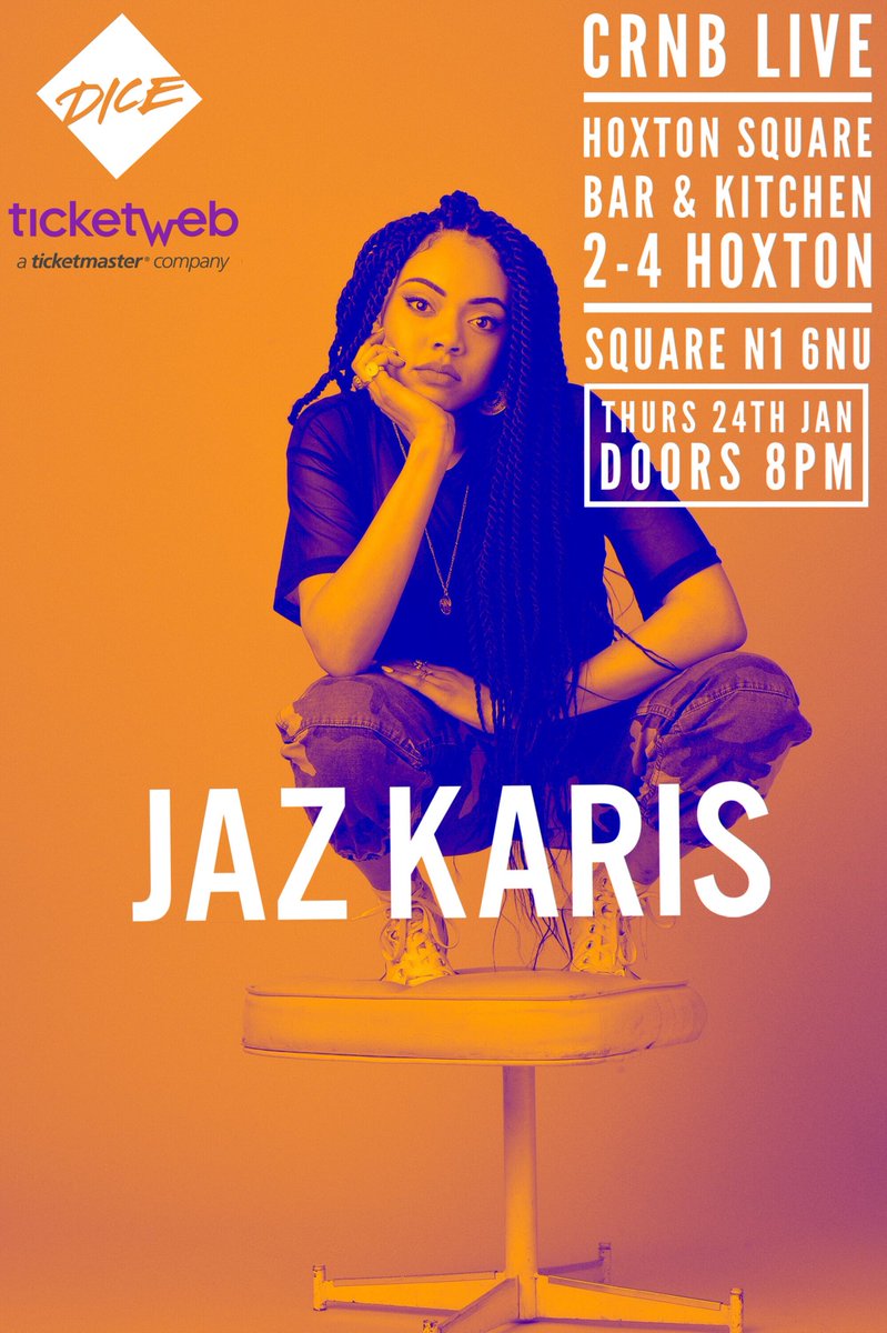 CRnBonline's tweet photo. We are kicking off 2019 with a bang! It’s back! ANNOUNCING January’s #CRnBLive 💜🎶 

Thursday 23rd January @HoxtonSquareBar 
ft @BobiiLewis 
@LyloGold 
@KadeemTyrell 
@jaz_karis 

Tickets available on @dicefm or https://t.co/4Aufw9UkpG https://t.co/RWWcinwMud