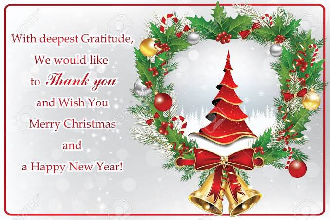 To all our clients, suppliers and all our friends. Have a happy Merry Christmas and a happy new year. Thank you.!