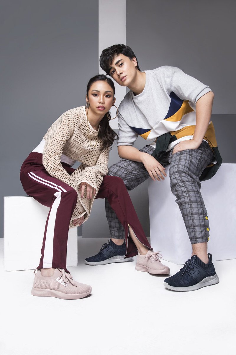 chalkdotph's tweet photo. #ChalkXSkechers with Mayward: Edward and MayMay sure know how to rock their looks from athleisure to holiday glam! https://t.co/SpThLw7fQa https://t.co/eQj4aWDroh