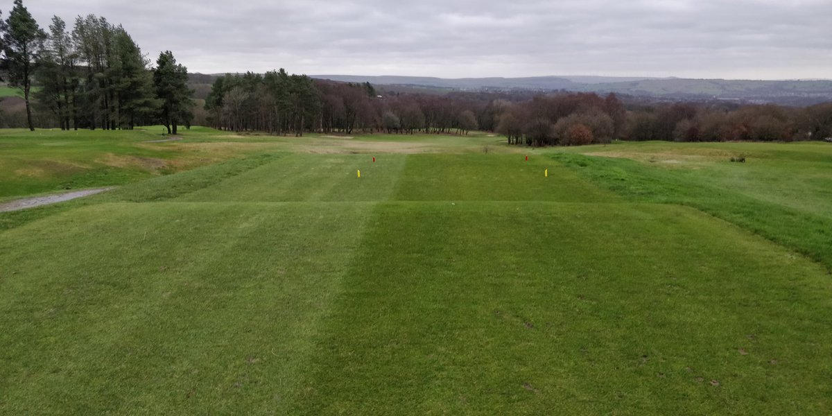 BoltonOldLinks's tweet photo. Tuesday 18/12. Greens cut by hand after a sharpen. Fairway spiking underway. #lowlightlasers #dryingwind #winterdefinition https://t.co/u59CAJsCJF