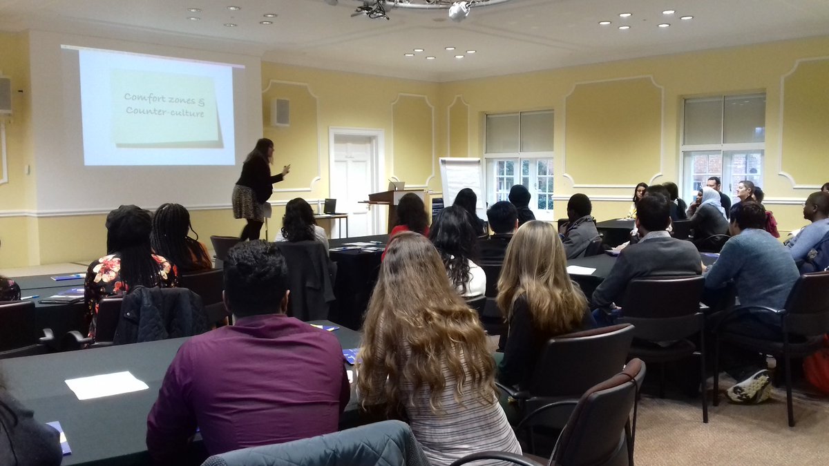 Our international students explore their comfort zones with <a href="/DebbieLDanon/">Debbie</a>, and create a counter-culture of #dialogue and #learning #CLChristmas