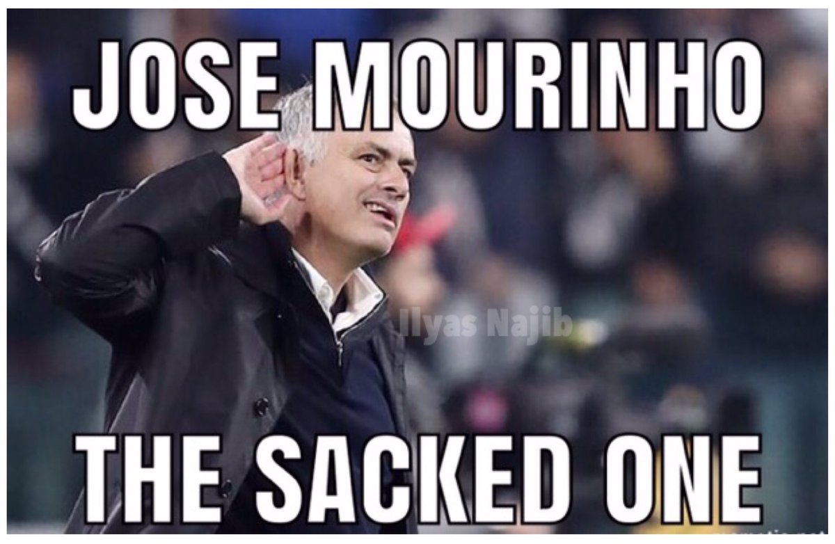 theilyasnajib's tweet photo. Jose Mourinho, the Sacked One 

#mufc #JoseMourinho #SackedOne https://t.co/QgGUHjYojk