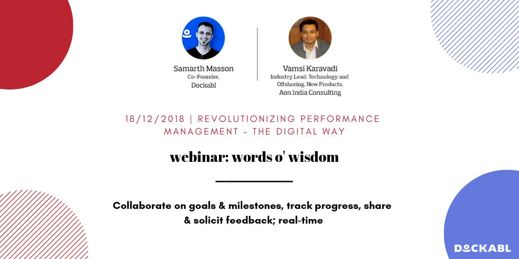 #LiveTweet #Webinar #WordsOfWisdom with @Aon_India 

How continuous performance ought to be - @SamarthMasson 

#BeingDockabl #FutureofPerformance