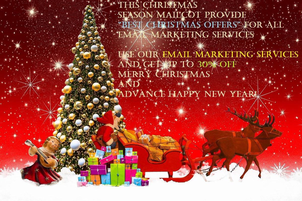 rccessteam's tweet photo. 9 Effective Online Marketing Ideas For This #Christmas 2018🎄
It’s the most wonderful time of the year for Online Marketing!
This Christmas season Mailcot provide “#Best_Christmas_Offers”🎄 for All Email Marketing Services⛄️ https://t.co/bJ7isoXad8