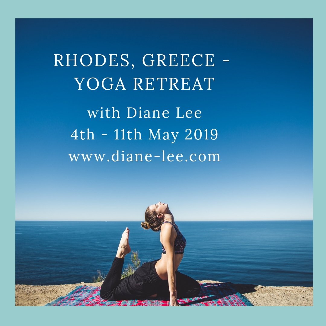 Fancy practising daily yoga infront of calming waters in Rhodes, Greece, join <a href="/DianeLeeYoga/">Diane</a> Lee at the 5* Levante Beach Club, Rhodes, Greece with <a href="/mwholidays/">Mark Warner Holidays</a> 
4-11th May 2019
Early Bird Prices
Double - WAS £935 NOW: £849
Single WAS £1169 NOW £999
£699-non-yogis
Spaces going fast!