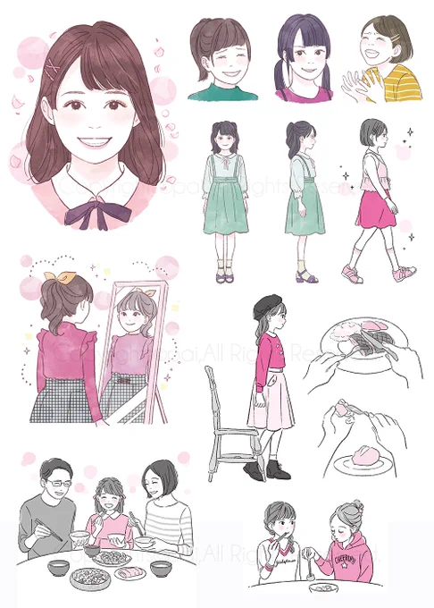■works■ 
 『おしゃれマナーBook 大人になってもこまらない! マナーとしぐさ』(ポプラ社)にてカラー&amp;2Cの挿絵を担当させていただきました✍️https://t.co/aYTfonP7jn
 漫画と沢山のイラストでわかりやすく、心から素敵なレディを目指せる内容になっています。身近なお子さまへのプレゼントにぜひ? 