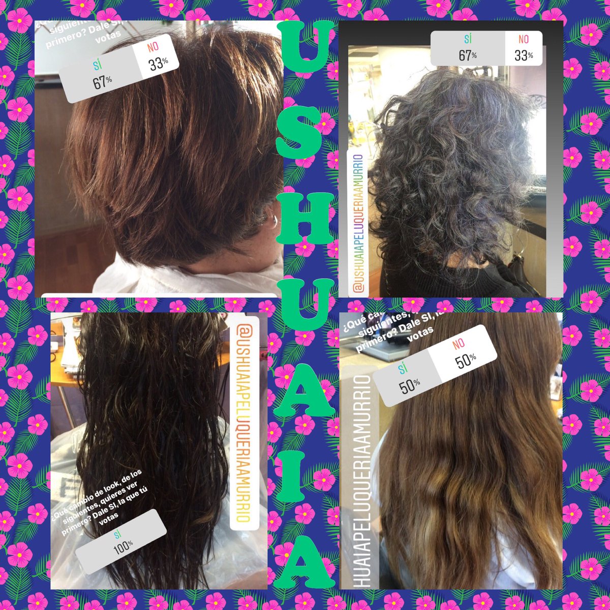 USHUAIAPELU's tweet photo. Aquí los resultados de la encuesta. Próximamente los cambios de imagen de PELUQUERÍA USHUAIA. #ushuaiapeluqueríayestética #lorealprofessionnel #lob #steampod #hairporn #hairpost #lovemyjob #coolhair #loreaprospain #lorealpro #smartbond #foilage #balayage #ilovemyjob #fallayage https://t.co/gZ01nUP1yj