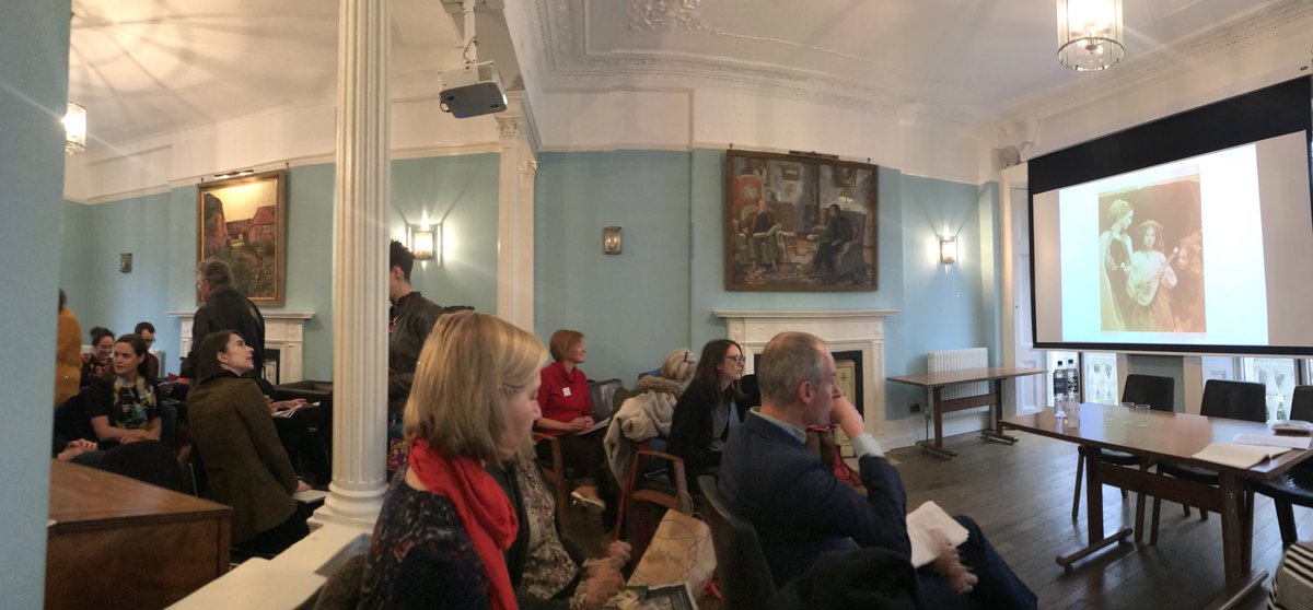 DeMorganF's tweet photo. At the beautiful #keyneslibrary at @BirkbeckC19 for the second day of lectures on #ChristinaRossetti organised by the @WattsGallery https://t.co/E41Yv0fyBA