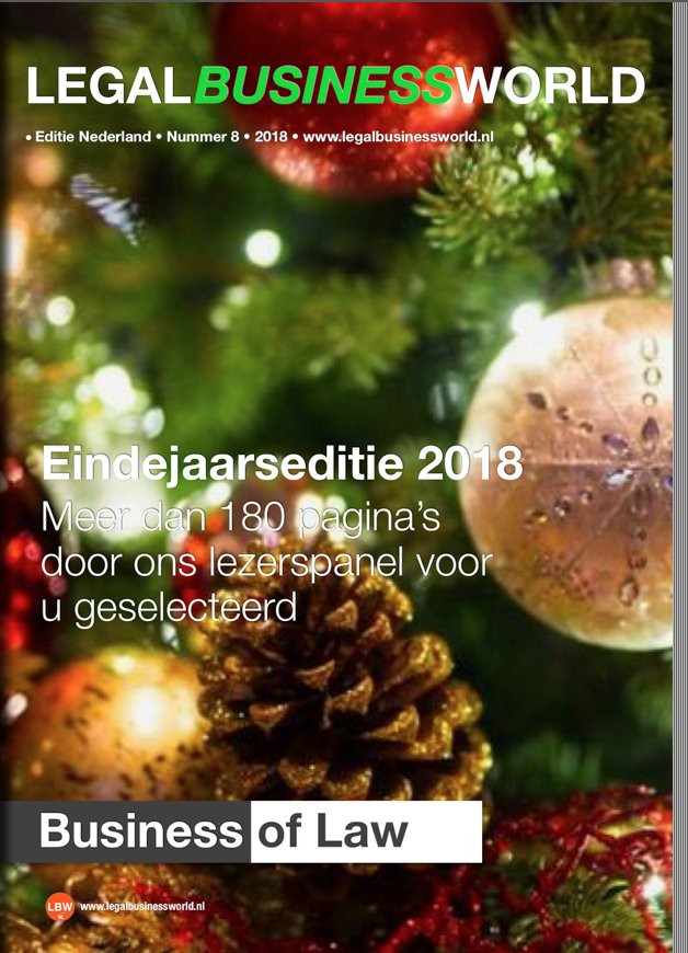 LegalBizWorldNL's tweet photo. De door ons lezerspanel samengestelde eindejaarseditie is weer verschenen! Voor de online editie ga naar https://t.co/r33iwCIIsN of download de PDF https://t.co/nDM3wTd40V Prettige feestdagen en alvast de beste wensen voor 2019 https://t.co/S8WM3hgG0f