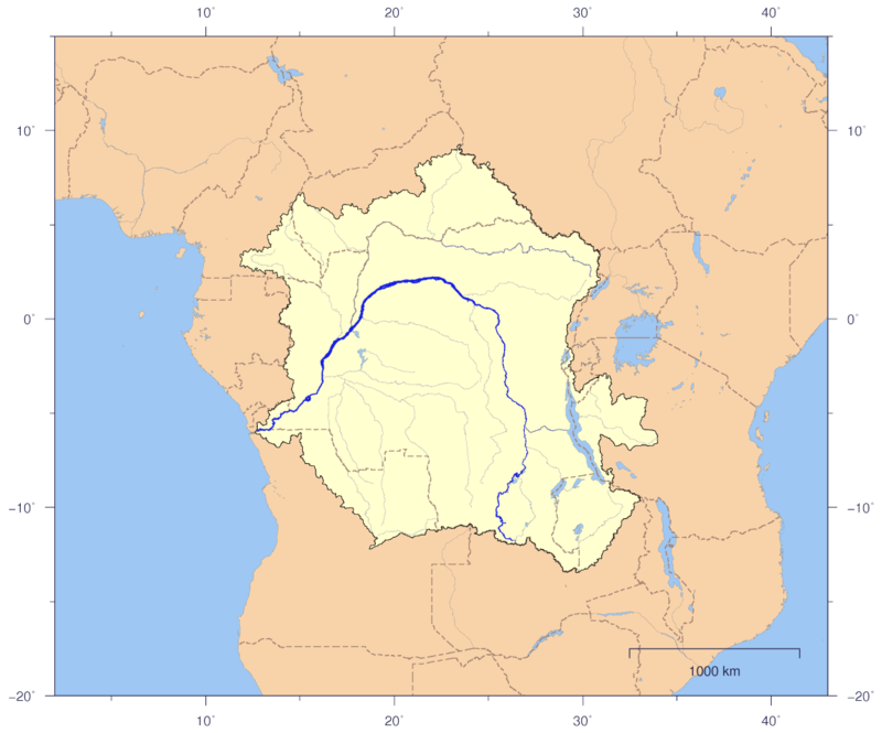 MineKenya's tweet photo. The Congo River is about 2,715 miles long making it the 2nd longest in Africa after River Nile &amp; 9th longest river on the planet.
Its sources are the highlands of NE Zambia and flows into the Atlantic Ocean at Banane, DRC. 
#RiverCongo #knowgeology #geology #minekenya #mineafrica https://t.co/54e53G1Ksu