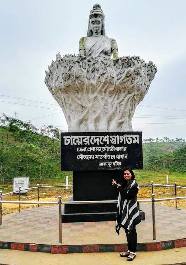 Chlorobenznene's tweet photo. It says "Welcome to the land of Tea" 
#Srimangal #Sylhet #2018 https://t.co/4nJ4UmAB5d