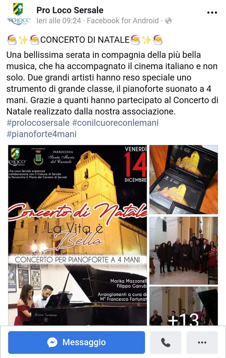 FilippoGarruba's tweet photo. #grazie alla #proloco di #sersale per la splendida accoglienza #concert #piano #recital #4hands #film #lavitaèbella #cinema https://t.co/W59oQ6puTJ