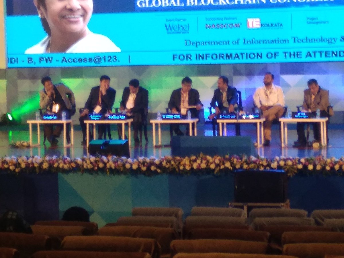 riddhibhadoria's tweet image. #GBCKolkata
Panel discussion
Moderator: Mr. Thampy Koshy (Middle)
Panel:
Prof. Dhiren Patel
Mr. Ram Kiran Dhulipala
Mr. Subbi Jois
Mr. Prasanna Lohar
Mr. Pavan Adipuram
Mr. Dilip Krishnaswamy

#paneltime
#learningcontinous
#Day1
#blockchaintechnology