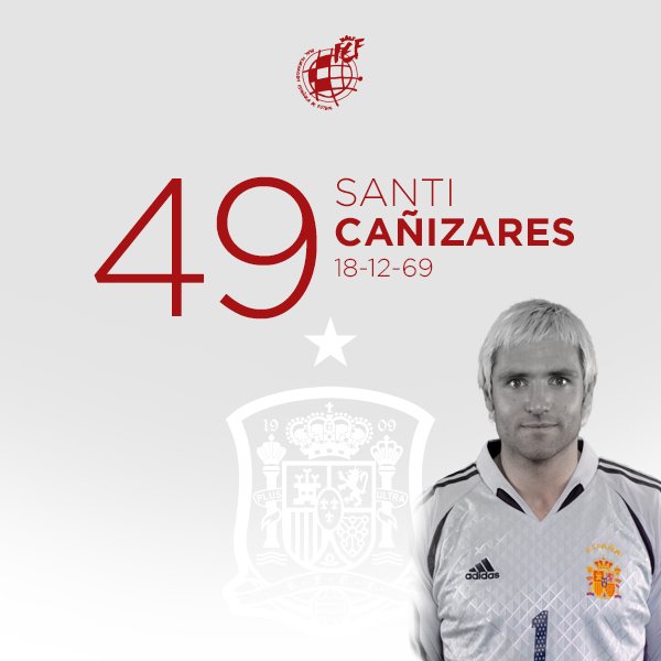 ¡FELIZ CUMPLEAÑOS A @santicanizares! El cancerbero internacional con la @SeFutbol cumple 49 años.
¡¡FELICIDADES!!🎂