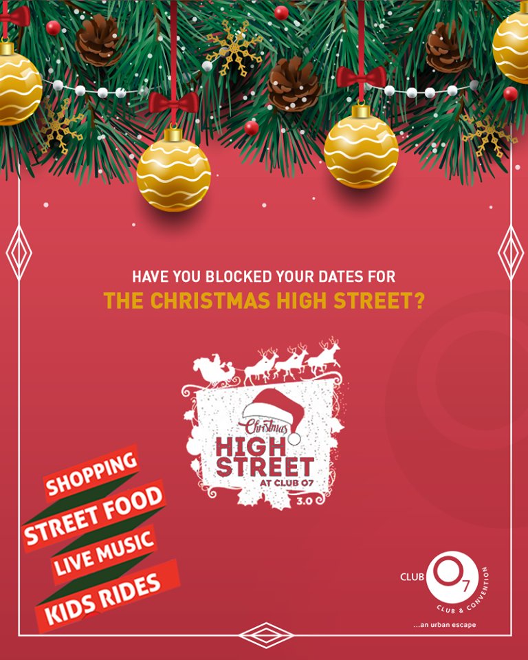 ClubO7India's tweet photo. Non-stop music, endless fun, and yum-yum food; all under one roof Christmas high street of Club O7! 

#Christmas #HighStreet #Stall #Clubo7 #BestClubInAhmedabad #ClubInAhmedabad #Masti #Fun #Happy #Clubbing https://t.co/UtKX4r2Egc