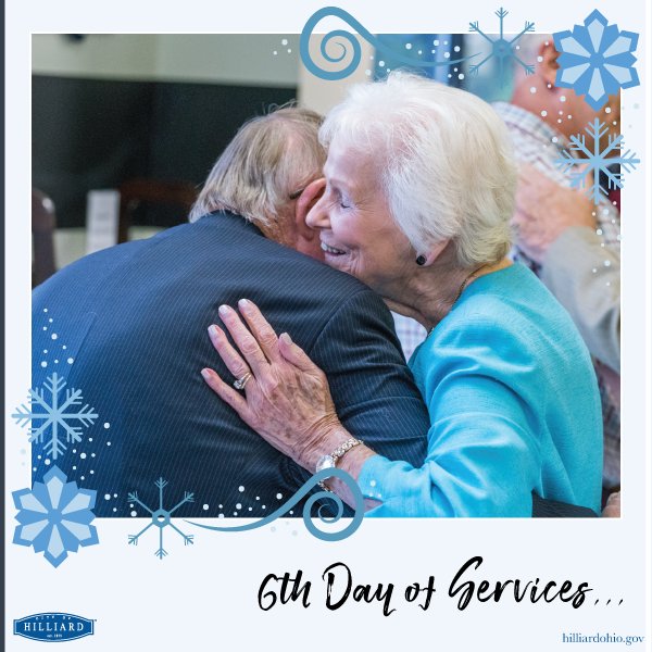 HilliardGov's tweet photo. On the sixth day of services the City of Hilliard provides for me… senior services for those over 55.

Residents over age 55 can join @PlayHilliard's senior center for only $15 a year for access to special events, educational speakers, exciting trips, and regular activities. https://t.co/pJ9Sh7JiSI