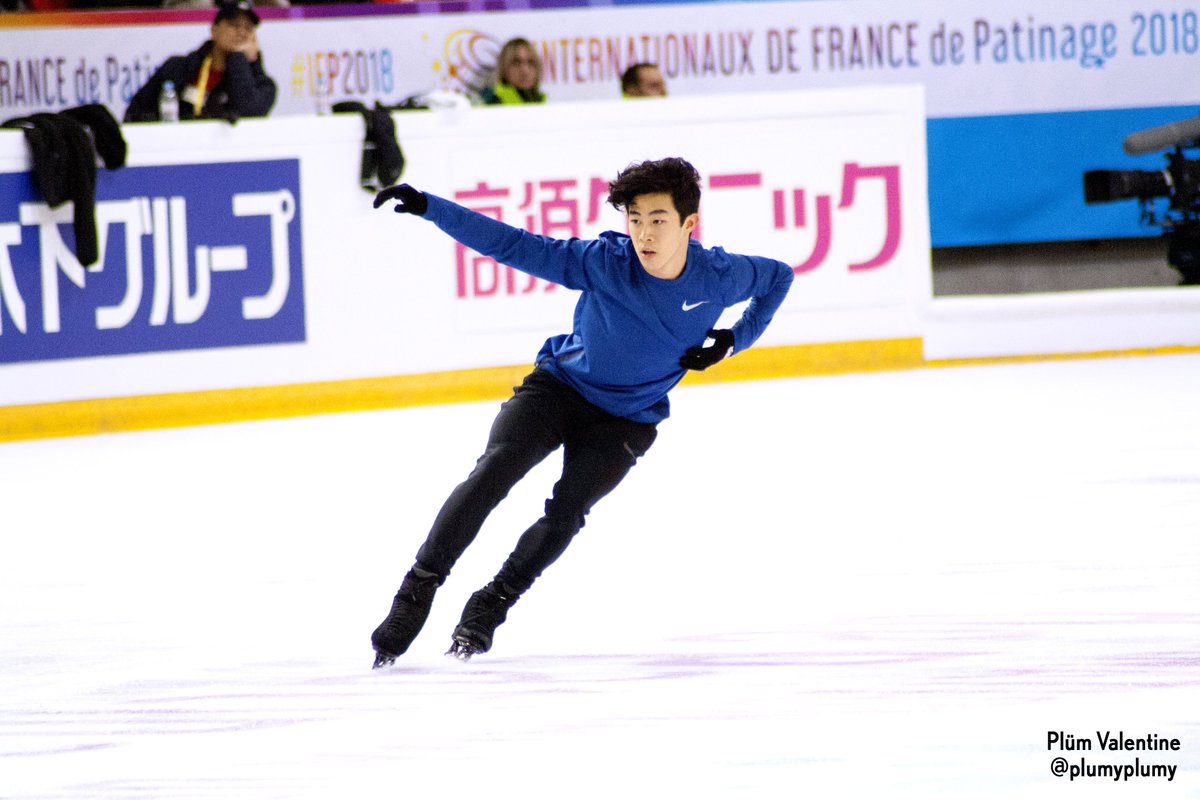 plumvalentine's tweet photo. men's fp practices - 24NOV2018 #NathanChen #IDF2018 #IPF2018 #GPFigure https://t.co/6iILNTWUSm