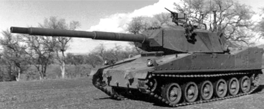 M8 AGSは空挺師団と機甲騎兵連隊向けの軽戦車。個人的に一番気に入ってる特徴は、砲塔右側に砲手と車長が縦列配置されて、左側は隔壁で仕切られた自動装填装置が配置されていること。こうすると、バスルが必要ないので小型・軽量にしつつ、乗員を誘爆から守れる。 