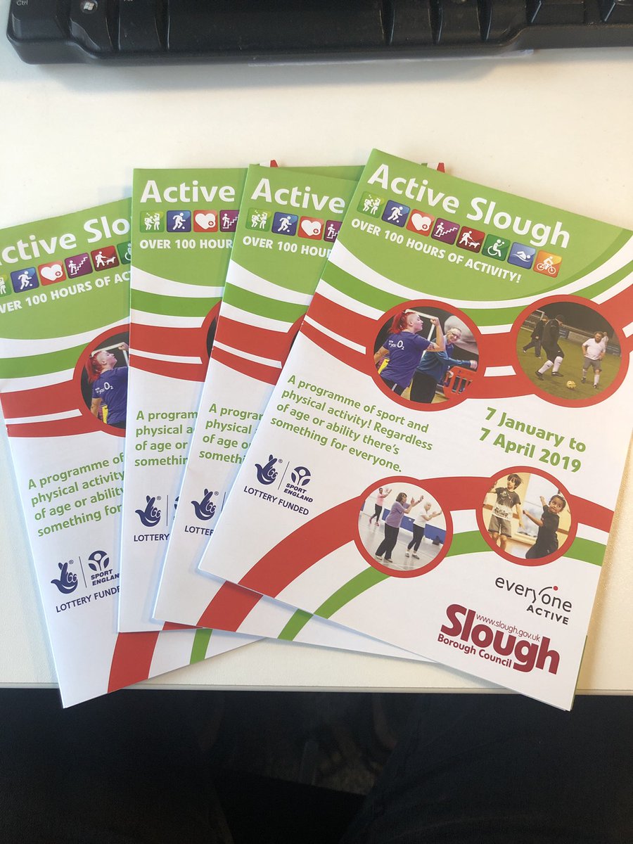 ActiveSlough's tweet photo. A batch of our new #ActiveSlough timetables have arrived this morning from the printers.
They will be distributed to all community centres and libraries across #Slough in the coming days!
Make sure you pick up a copy 👌
⚽️🏀🏓🏉🏑🏏🥊🤸🏻♀️🤼♀️🧘🏾♂️ https://t.co/BeVaxCSIfN