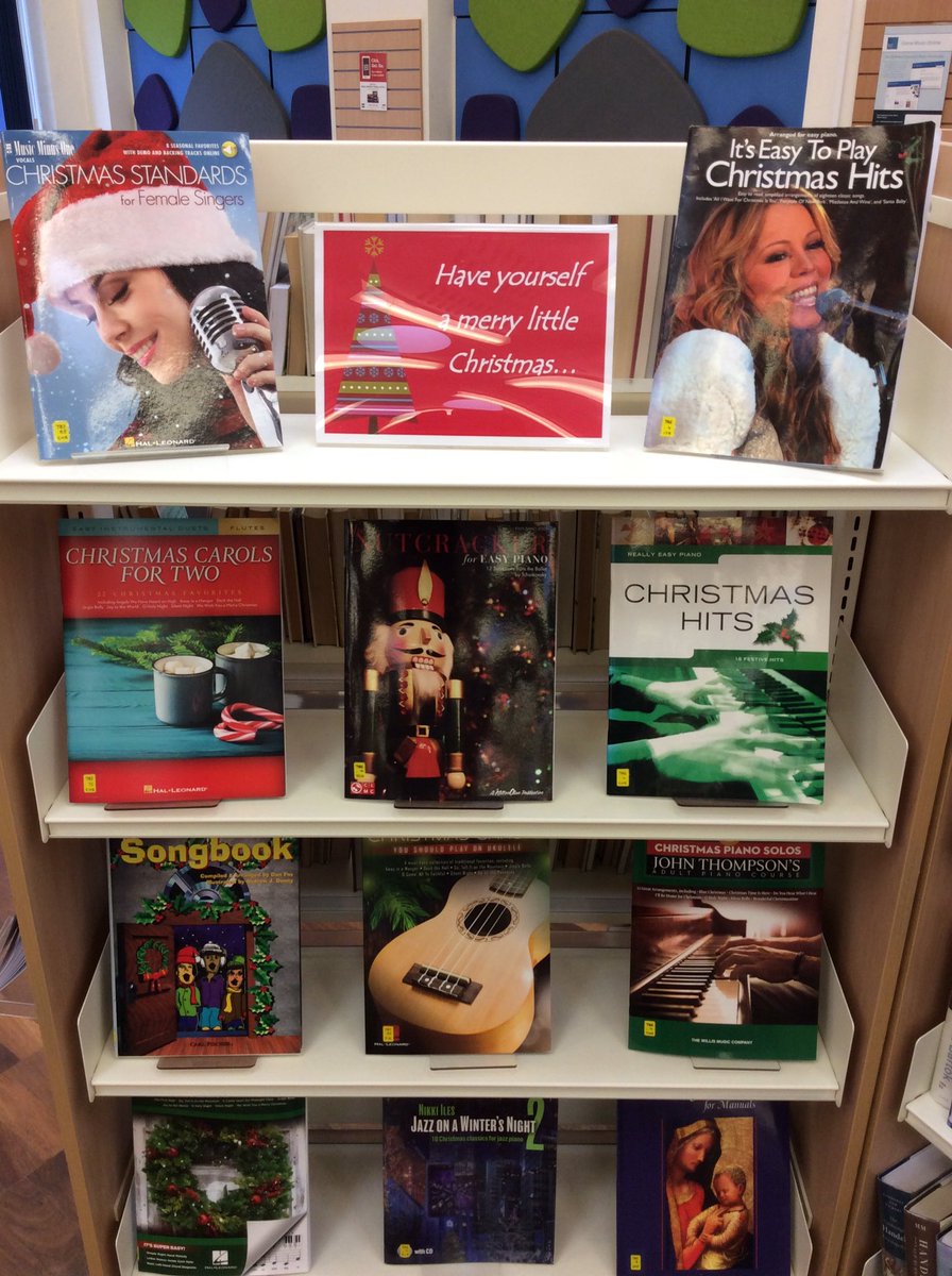 warkslibraries's tweet photo. If you’re tasked with providing the music for a sing-a-long this Christmas we’ve got you covered at #NuneatonLibrary! Brilliant collection of festive scores, for all abilities 😁 #haveyourselfamerrylittlechristmas #loveyourlibrary https://t.co/0CKf7CQwjQ