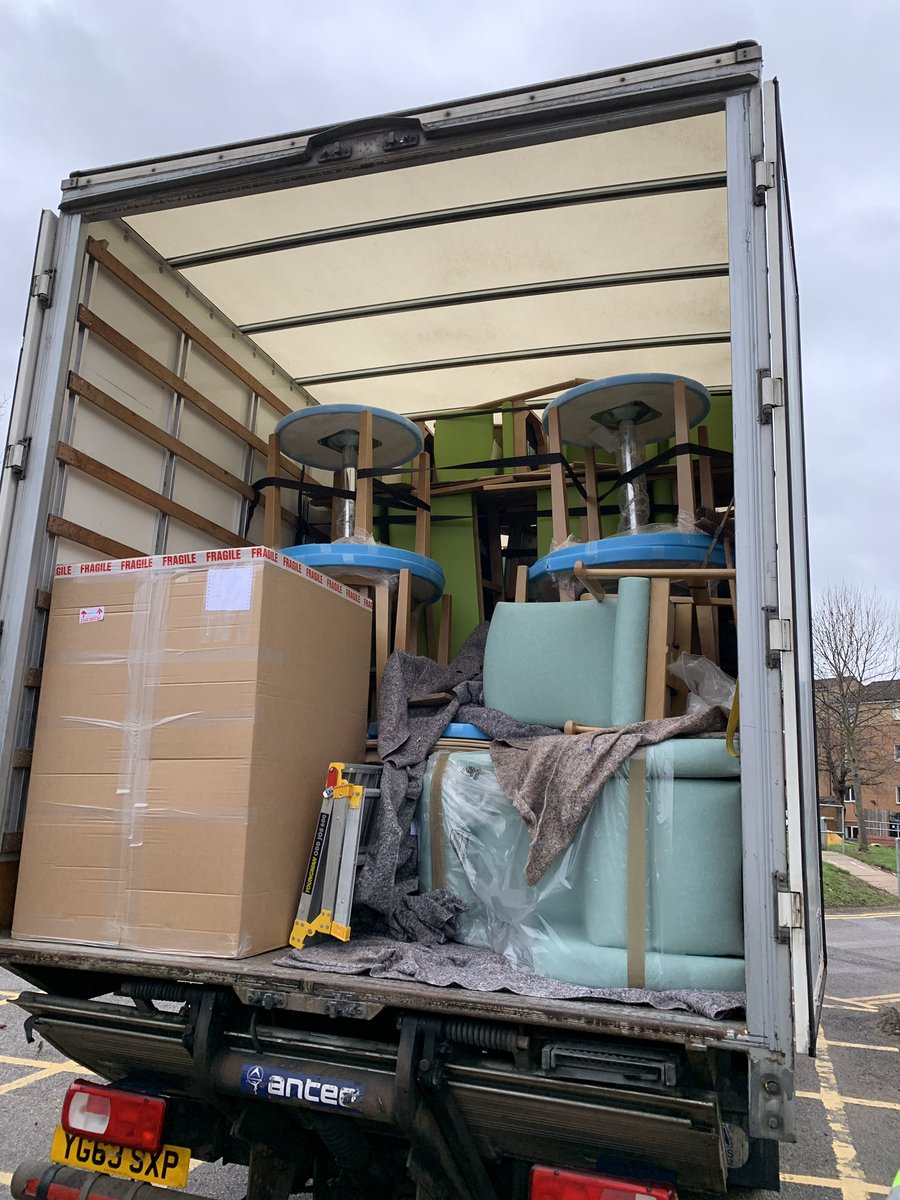 robfub's tweet photo. Next big delivery for our #winterwards! Huge thanks to @kbfurniture for pulling out all the stops to get these manufactured in time! #thankyou @RebeccaMeats @ncitycare https://t.co/ZcOofcOacA