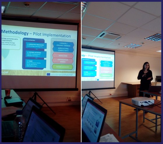 Betty Casado (INICIATIVAS INNOVADORAS SAL) presenting the methodology for the Pilot phase of RECAP…
#RECAP #remote_sensing #agricultural_sector #environment #CAP #new_CAP #CAP_simplification #paying_agencies #agricultural_consultants #CwRS