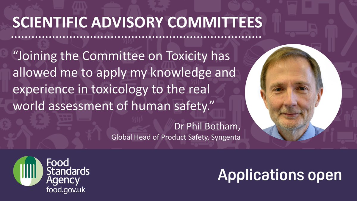 foodgov's tweet photo. We are looking for science experts to join our Scientific Advisory Committees. To find out more and how to apply, click here: https://t.co/VUM1IlyThX https://t.co/CZBTFfMaPy