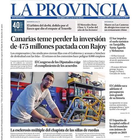 taller_jackie's tweet photo. Gran parte de mi estabilidad es mi capacidad de lucha diaria para hacer frente a ésta patología. 
"Es necesario ponerse una meta cada día. De lo contrario, no merece la pena abrir los ojos" #33AHORA @laprovincia_es @apemlp https://t.co/nZ3dLp6FhT