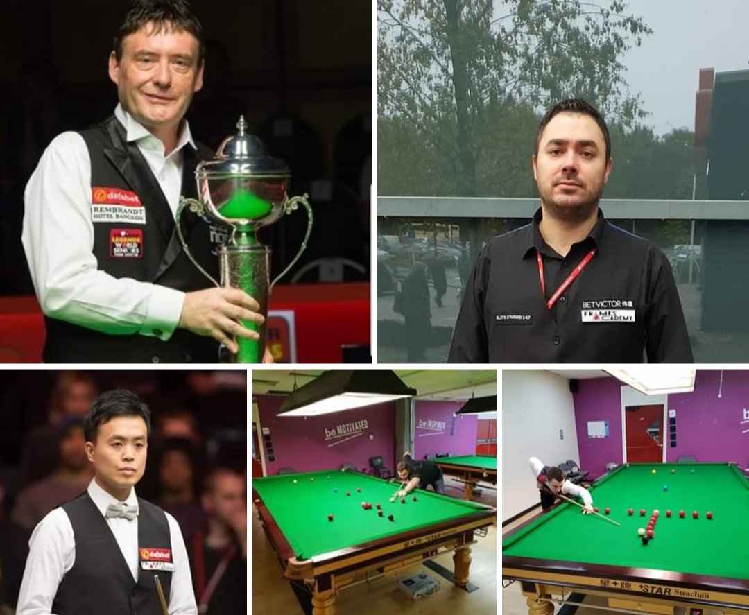 FramesAcademy's tweet photo. Good luck to our lads as they start thier German masters campaign this week.
#Marcofu #jimmyWhite #kurtmaflin #Alexanderursenbacher #teamframes #germanmasters https://t.co/2tdI86BtVo
