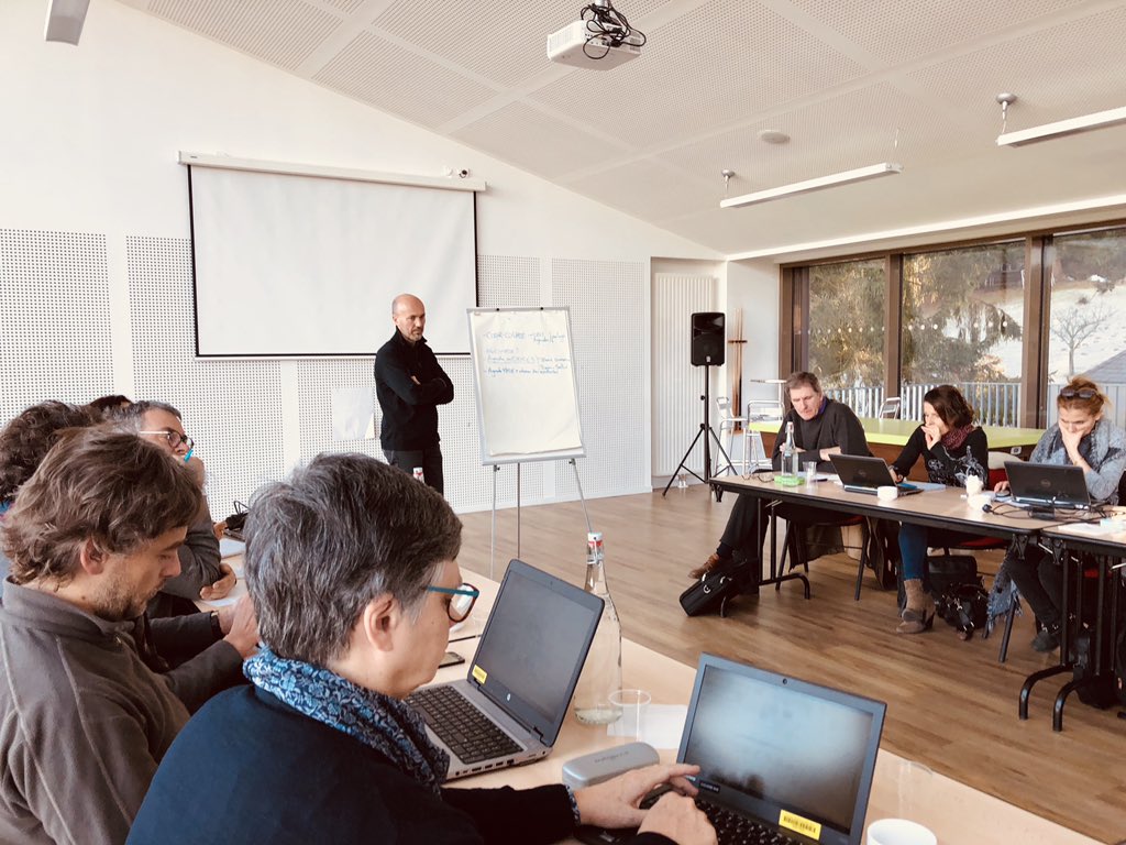 ALUTTERSCHMITT's tweet image. Séminaire de travail #CD67 sous le soleil hivernal #Wangenbourg : brainstorming de la Mission aménagement développement emploi @toutlebasrhin