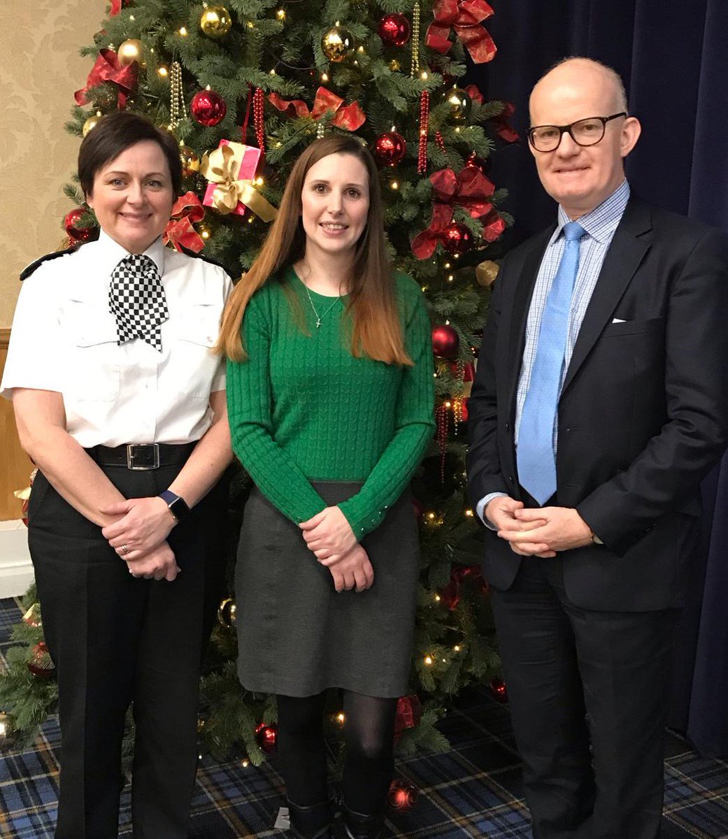 Deputy Chief Constable Louisa Rolfe, domestic abuse survivor Lucy and DPP Max Hill