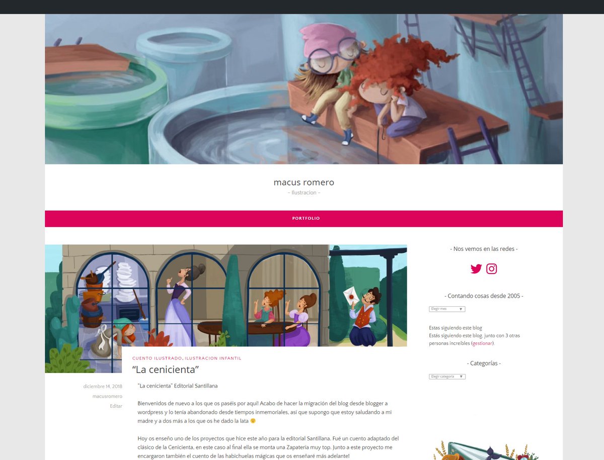 En el año 2005, cuando descubrí la profesión de ilustrador, comencé un blog. Después de tantos años en las redes he descubierto que es mi plataforma favorita. Vuelvo a retomarlo con ganas de contaros muchas cosas. ¡Nos vemos allí! macusromero.wordpress.com
