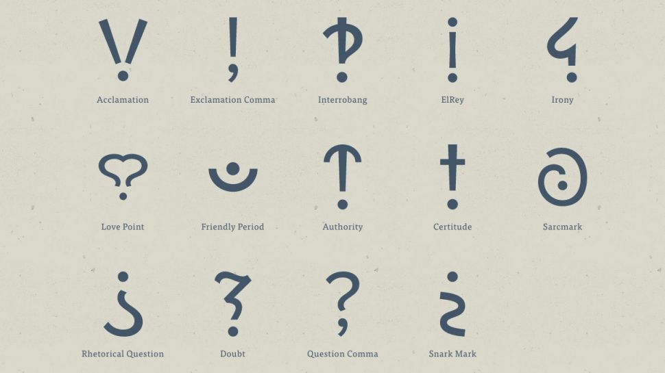 MunchStudio's tweet image. Cool stuff: check out Progressive Punctuation—a movement focused on raising awareness on punctuation marks which have gone out of fashion. These marks, if reintroduced, could help us convey nuances like sarcasm, and irony#communication buff.ly/2xnn5W3