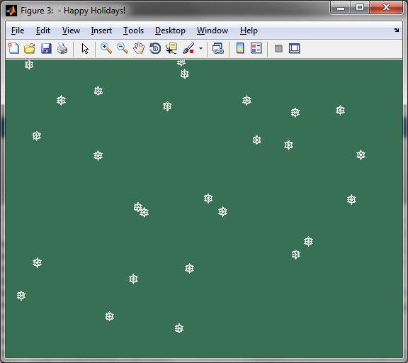 Snow in a MATLAB plot