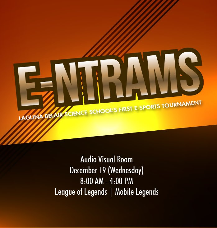 LBASS_SEB's tweet photo. LBASS' first ever E-sports Tournament is tomorrow! Don't forget to bring your own devices along with your A-game! See you all the AVR! A schedule will be posted right at the venue, don't forget to check that out as well. 

#ENTRAMS https://t.co/SEaabOXeyz