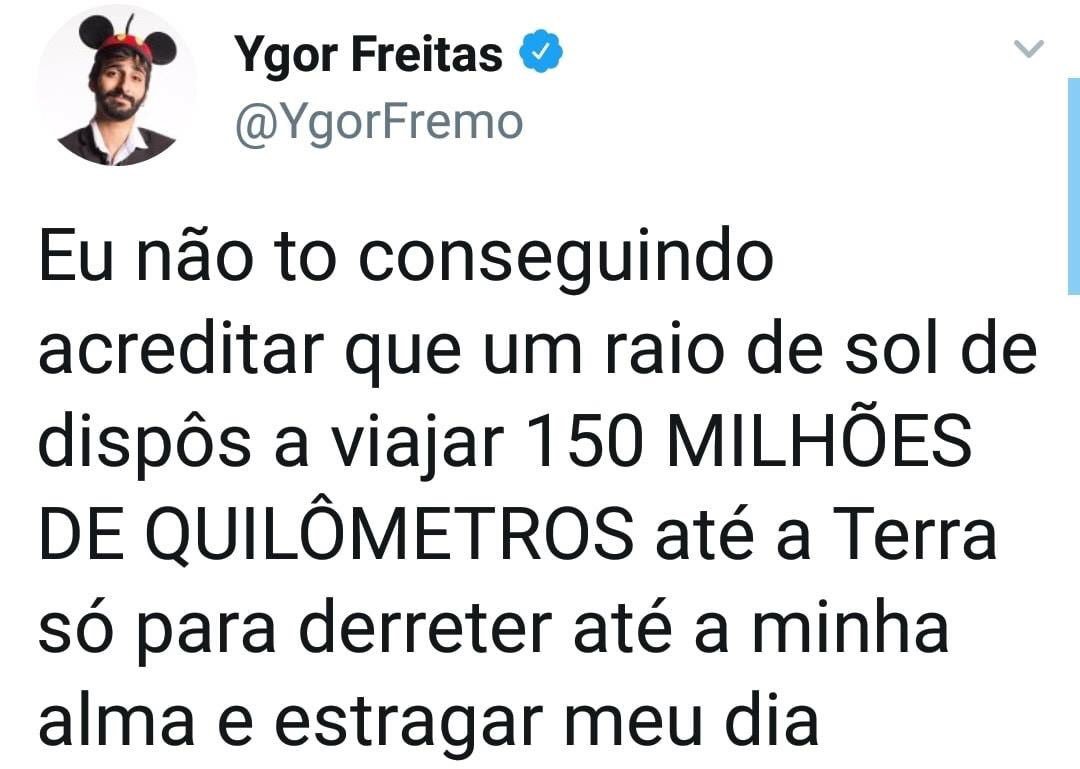 orionaoesopraia's tweet photo. Dsclp, mas preciso continuar a reclamar do calor. 😩😂☀️ #orionaoesopraia #rj #riodejaneiro #calordoinferno https://t.co/IfIIZIZT8T