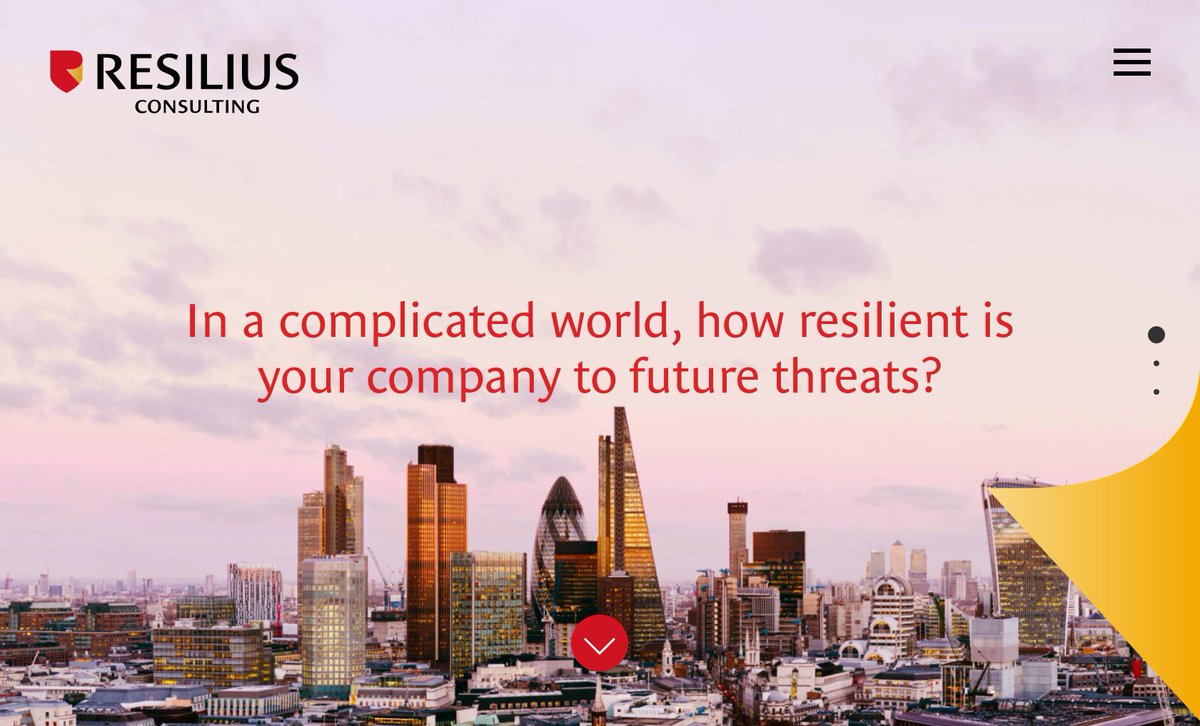 Our latest new brand is launched; Resilius. In a complicated world, how resilient is your company to future threats?