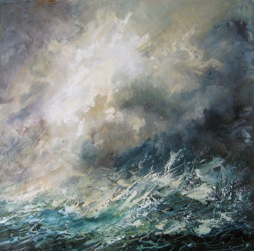 JudithYatesArts's tweet photo. " Tumult " a 60cm square acrylic on canvas - #wildseas #seascapes #acrylicpainting #waves #dramaticseascapes https://t.co/GauGg07BVq
