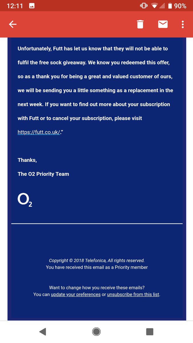 victs86's tweet photo. Hi @O2, do you know what's going on with the FUTT O2 Priority promotion? I haven't heard back since the email saying it wasn't happening anymore. https://t.co/hhL913ca1c