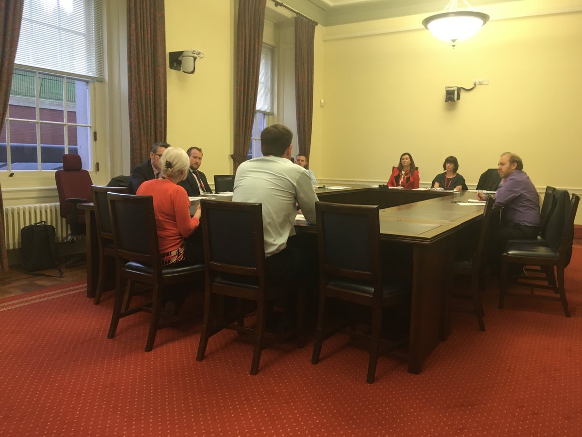 KeepSP_NI's tweet photo. Cameron Watt of @AlphaHousingNI and Ricky Rowledge of @CHNI2015 making the case for an uplift for the ring-fenced Supporting People budget. #KeepSP_NI https://t.co/oeZd1f5azZ