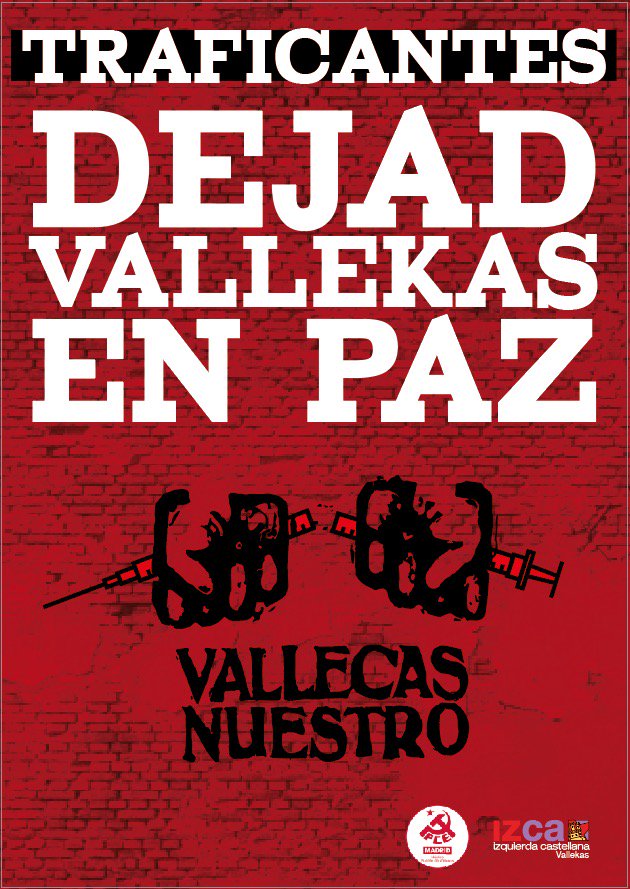 Os presentamos una campaña integral contra la degradación de Vallekas. A través de Twitter y Facebook os iremos informando de encuentros y propuestas para defendernos de este ataque directo contra nuestro barrio.

#VKsedefiende
#VKnosevende
#VKenlucha