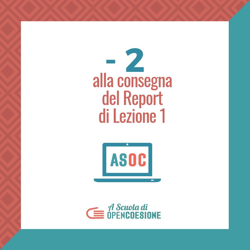 ascuoladioc's tweet photo. #ASOC1819
- 2 alla consegna del report di #Lezione1!
Un grosso in bocca al lupo ai team che in queste ore stanno lavorando per la consegna del loro primo report #ASOC. Siamo impazienti di scoprire e conoscere tutte le vostre ricerche...Buon lavoro! https://t.co/SB3445D6WZ